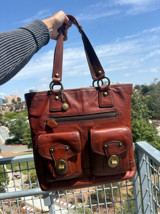 Coach Handbags - Coach Whiskey 65th Anniversary Tote with Front Pockets